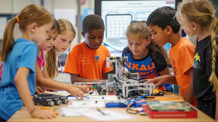students building robot - Free Kids Building Robot Image - Children, Robotics, Education ...