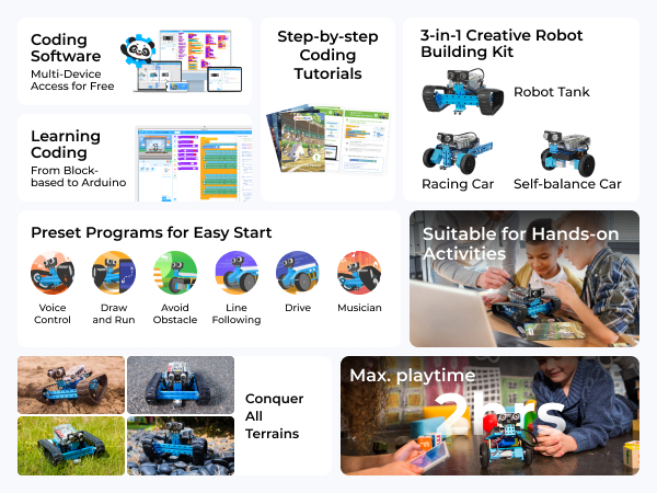Keywords:
child learning coding with robot blocks - Amazon.com: Makeblock mBot Ranger 3 in 1 Robotics for Kids Age 8 ...