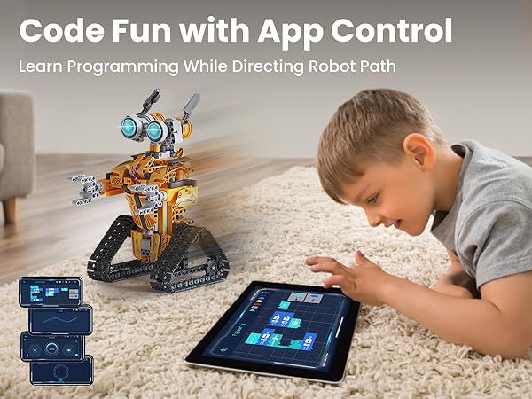 child programming coding robot - Amazon.com: Sillbird Robot Building Kit with Remote Control ...