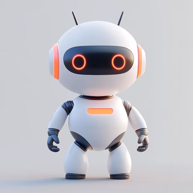 AI powered smart toy - 3d smart robot icon advanced ai powered machine illustration logo ...