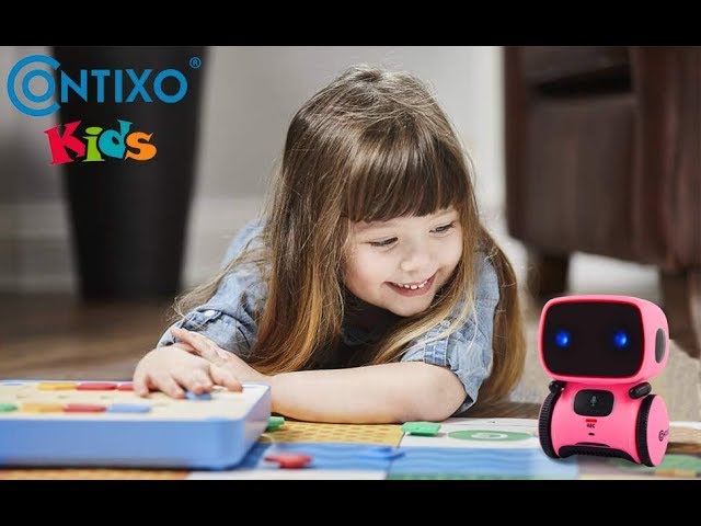 child talking to smart toy - Robo Dog Contixo R1 Robot Toys For Kids - Smart Robot For Kids ...