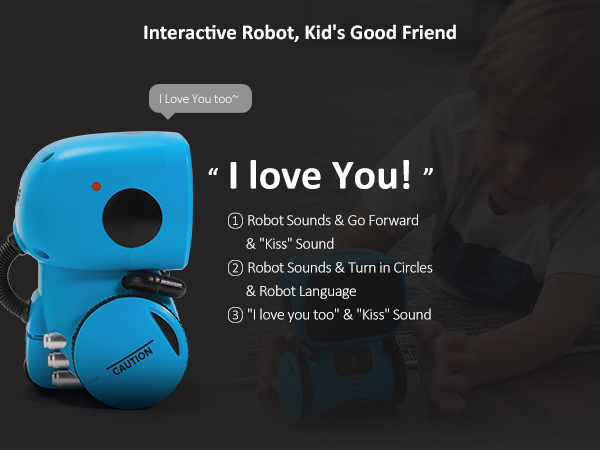 kid interacting with smart toy - Amazon.com: GILOBABY Kids Robot Toys, Interactive Toys Companion ...