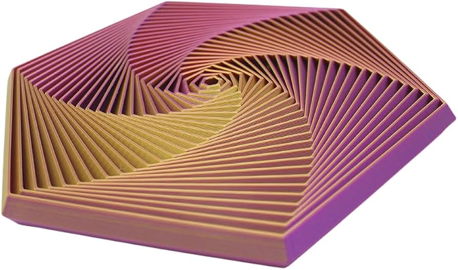 3D printer creating a colorful toy - Amazon.com: 3D Printed Hexagonal Toy for Stress Relief, Optical ...