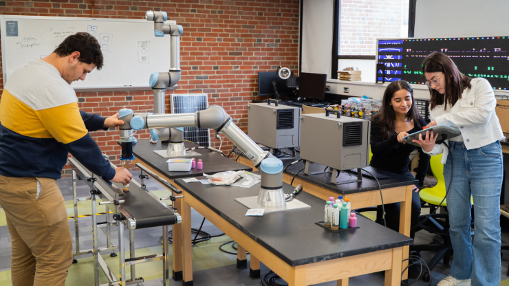 robotics engineering students in lab - Cardinal Health Lends a Helping Hand to Engineering Students ...