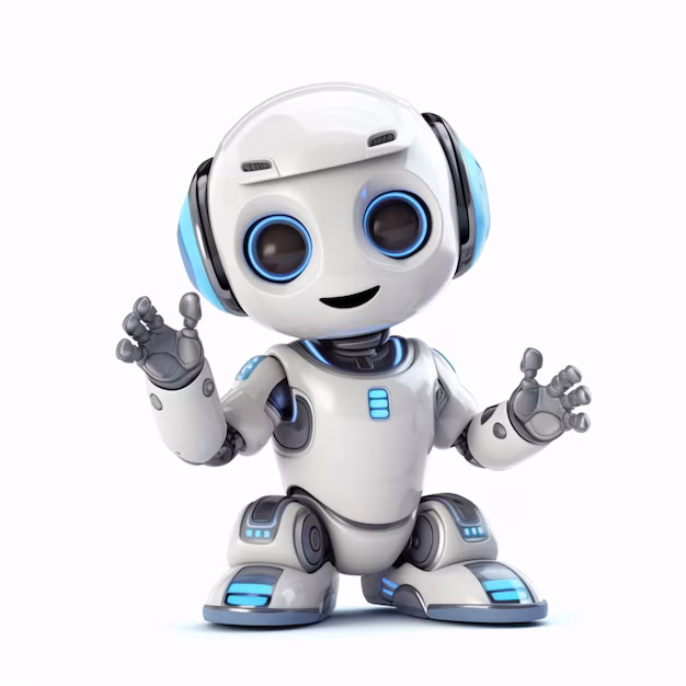 smart robot toy - Cute mini smart robot toy artificial intelligence wave picture ai ...